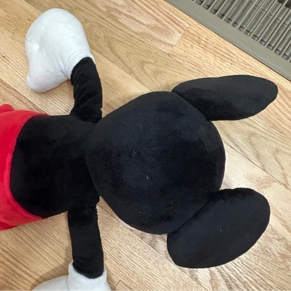 Mickey Mouse Large Plush Disney Kids Toy Black Red Stuffed Animal